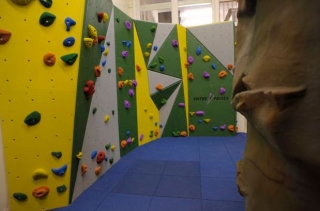The bouldering room